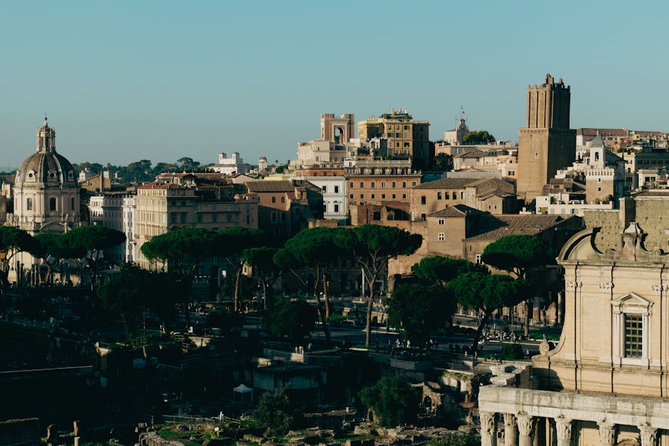 Explore the historical architecture of Rome with its ancient buildings and iconic landmarks.